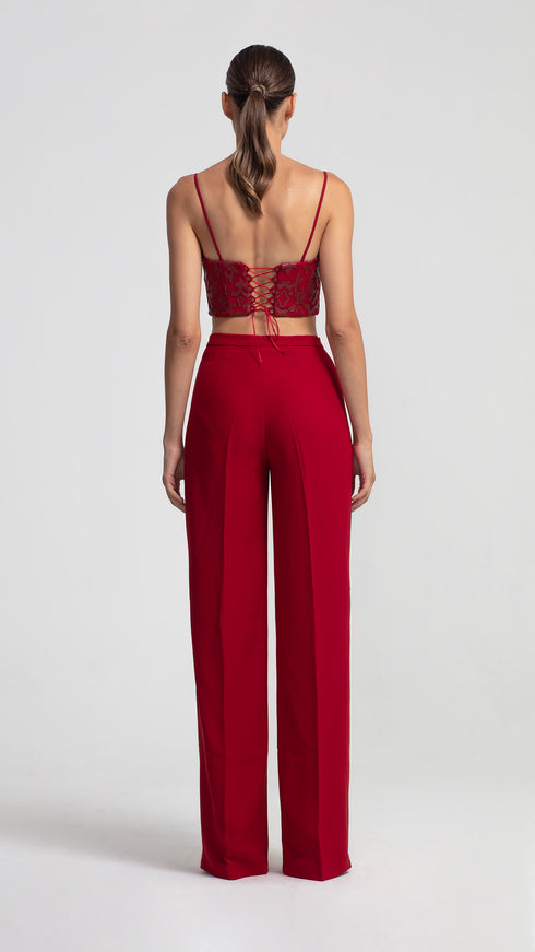 Scarlet Sweetheart Crop Top
